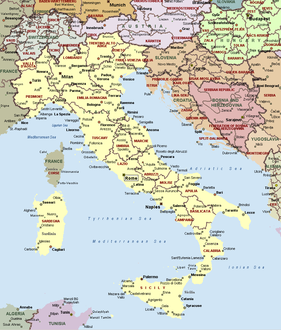 Trieste karte